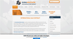 Desktop Screenshot of internationalsalecontract.com