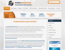 Tablet Screenshot of internationalsalecontract.com